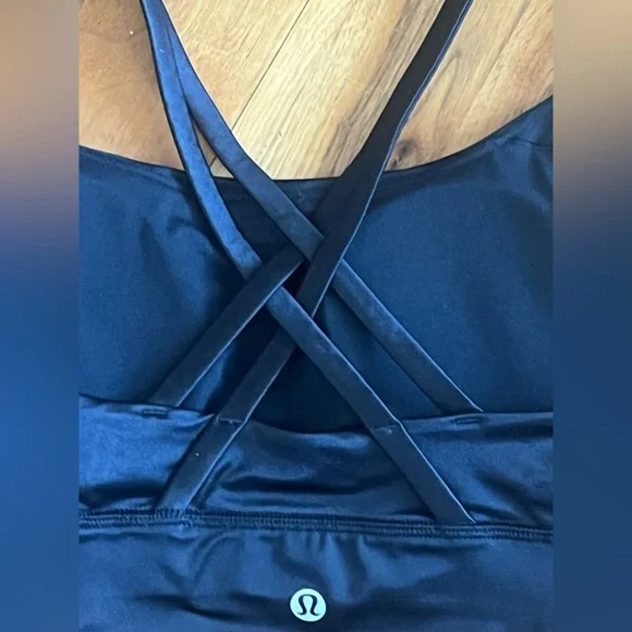 Lululemon Energy Longline Bra Satin Shine, size 6, NEW